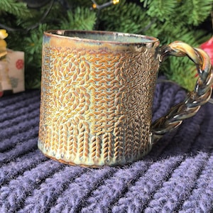 Medieval Ceramic Mug – Handmade Textured Coffee/tea Cup, 350ml, Bestseller on Medieval fair, cosy gift for winter season image 1
