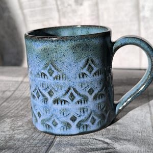 Ancient Elven Motif Mug – Handmade Fantasy Ceramic, 350ml