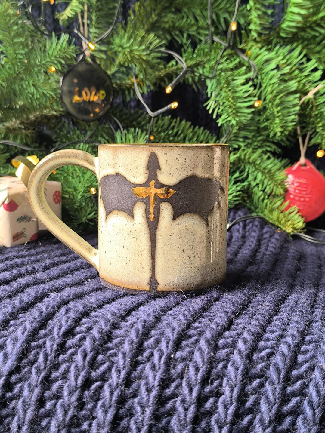 Black and Gold Dragon Mug, Handmade Ceramic Gift for Fantasy Fans ...
