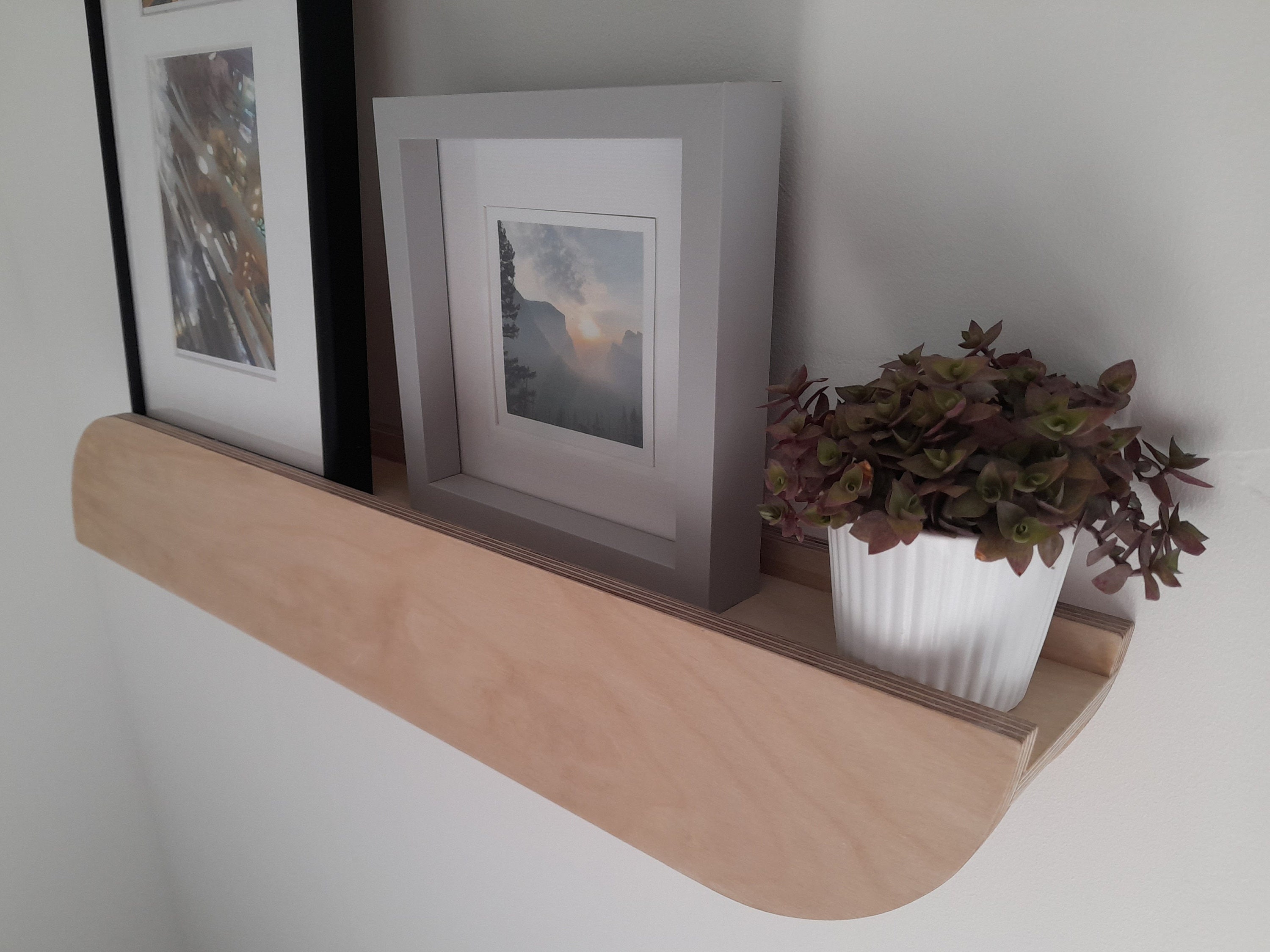 Plywood Picture Ledge Display Shelf Wall Decor Handmade in Etsy UK