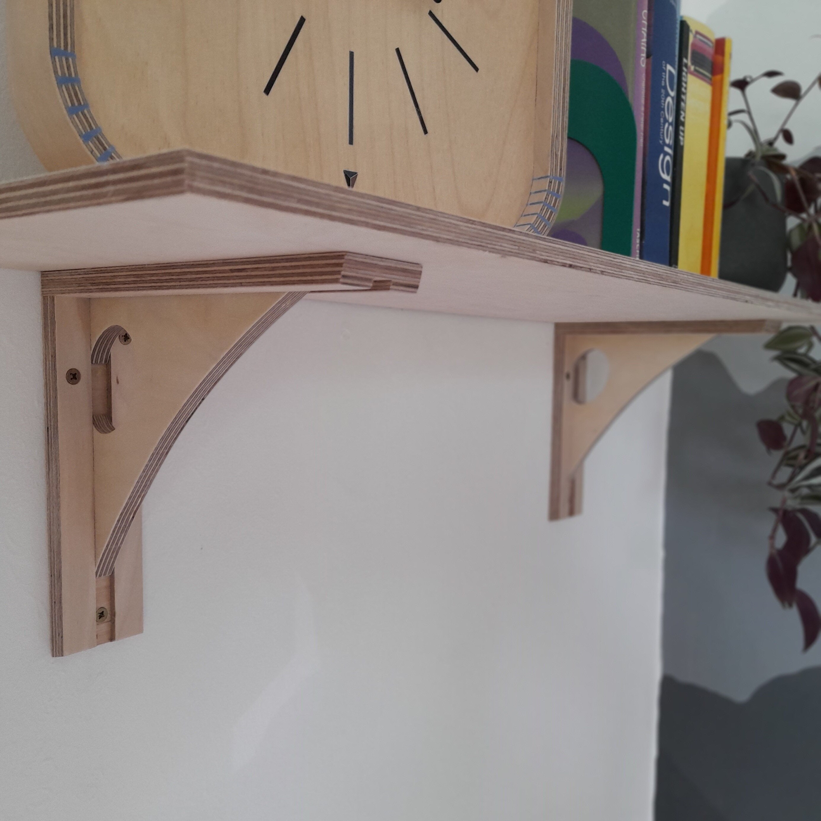 Ironbridge style shelf bracket Plywood shelf bracket Birch Etsy