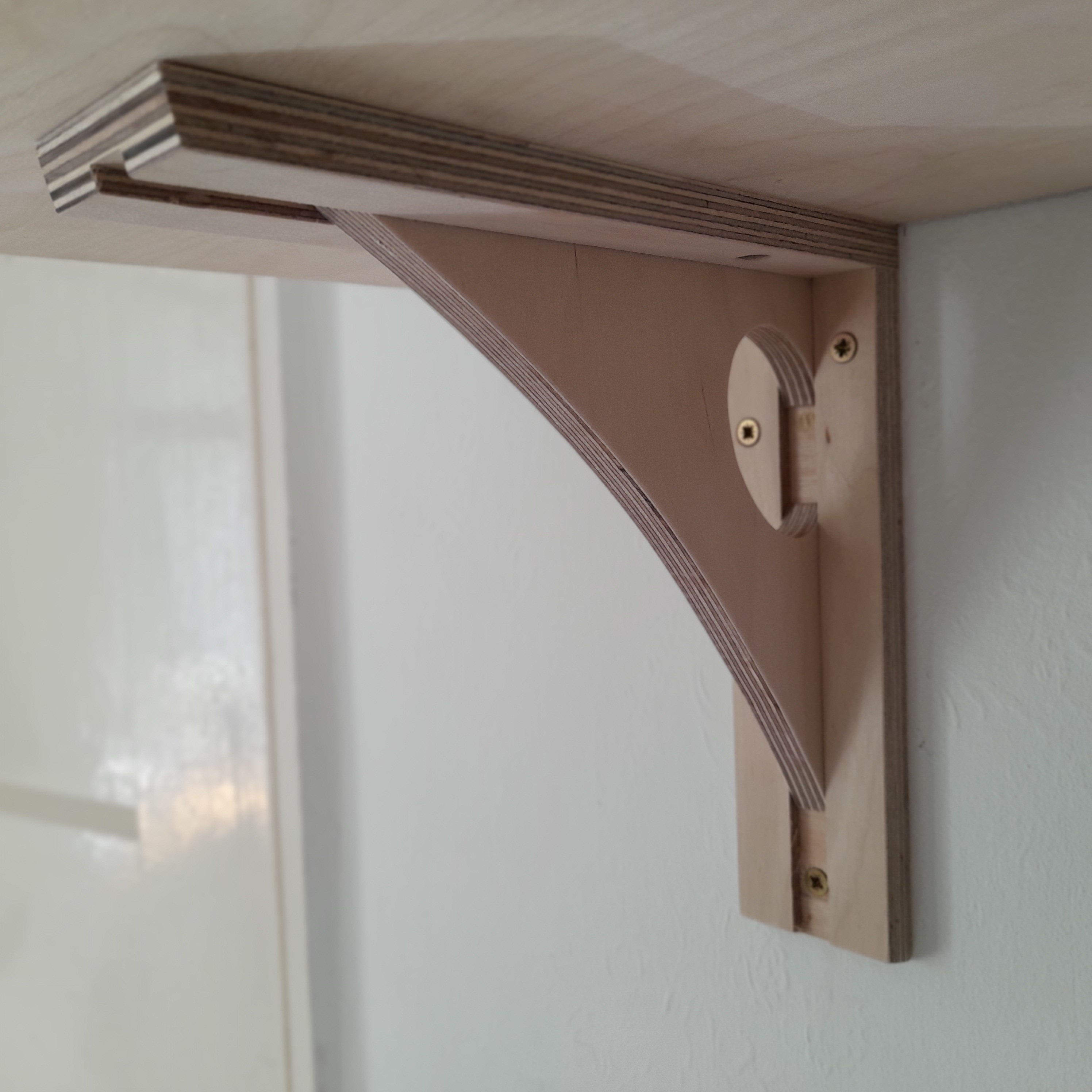 Ironbridge style shelf bracket Plywood shelf bracket Birch Etsy