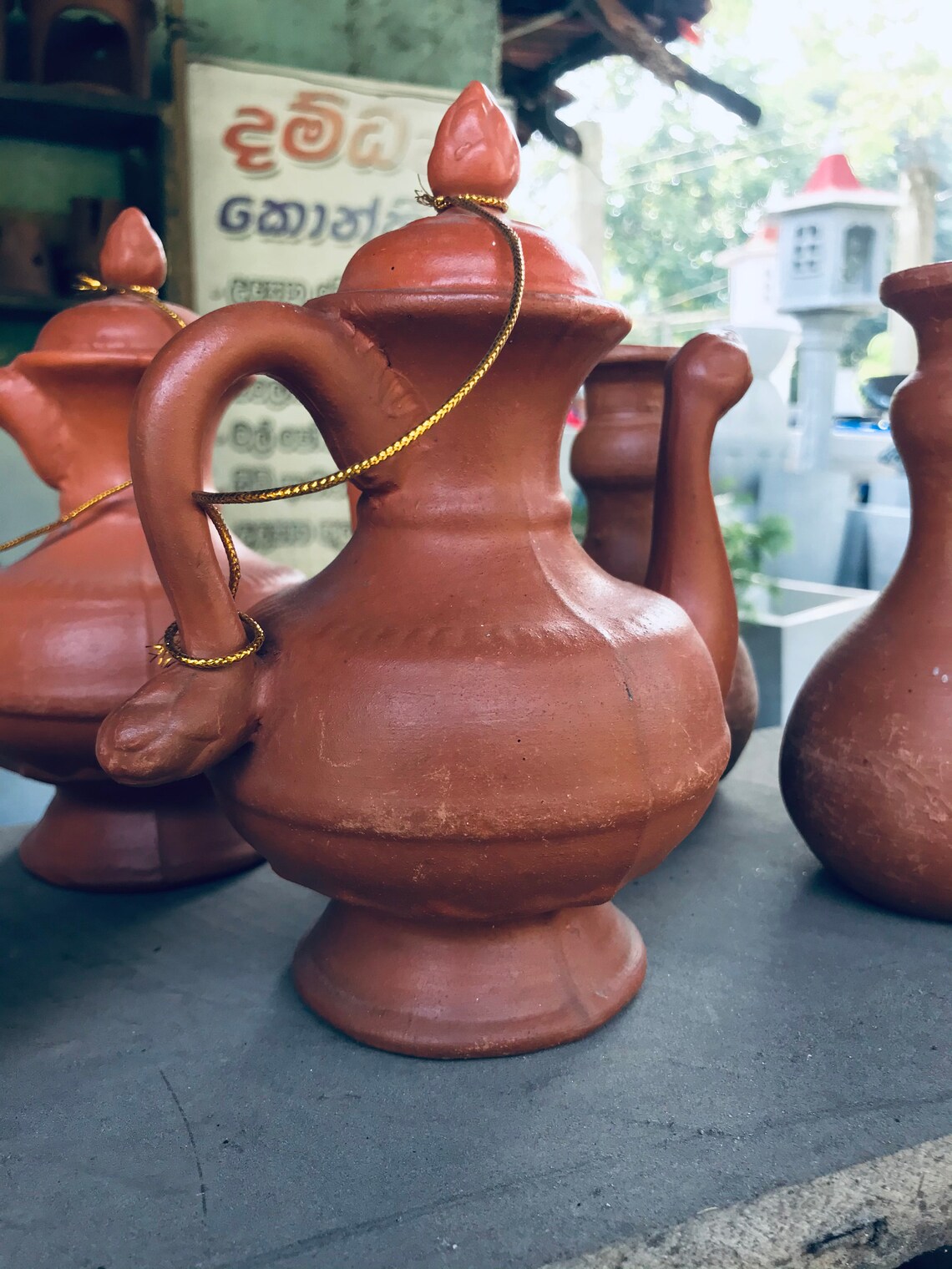 Made in Sri Lanka Old Redware Tea Pot. Vintage Clay Pot. Etsy