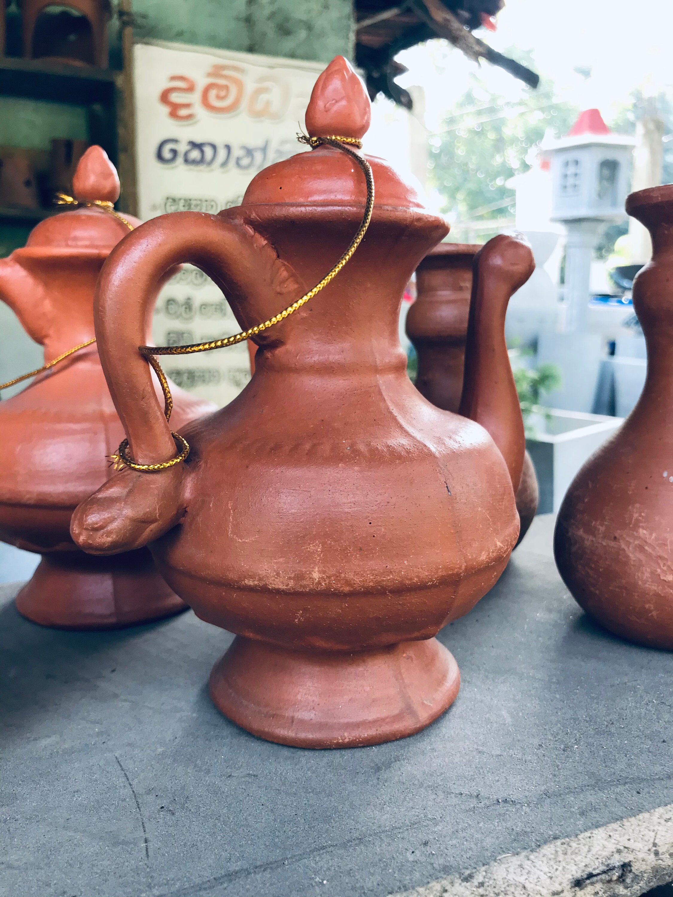 Made in Sri Lanka Old Redware Tea Pot. Vintage Clay Pot. Etsy