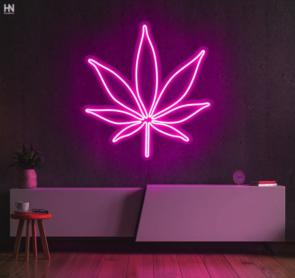 Cannabis Neon Wall Sign Marijuana Neon Sign Ganja Sign | Etsy