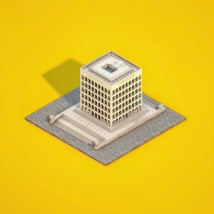 Colosseum Square 3D Isometric
