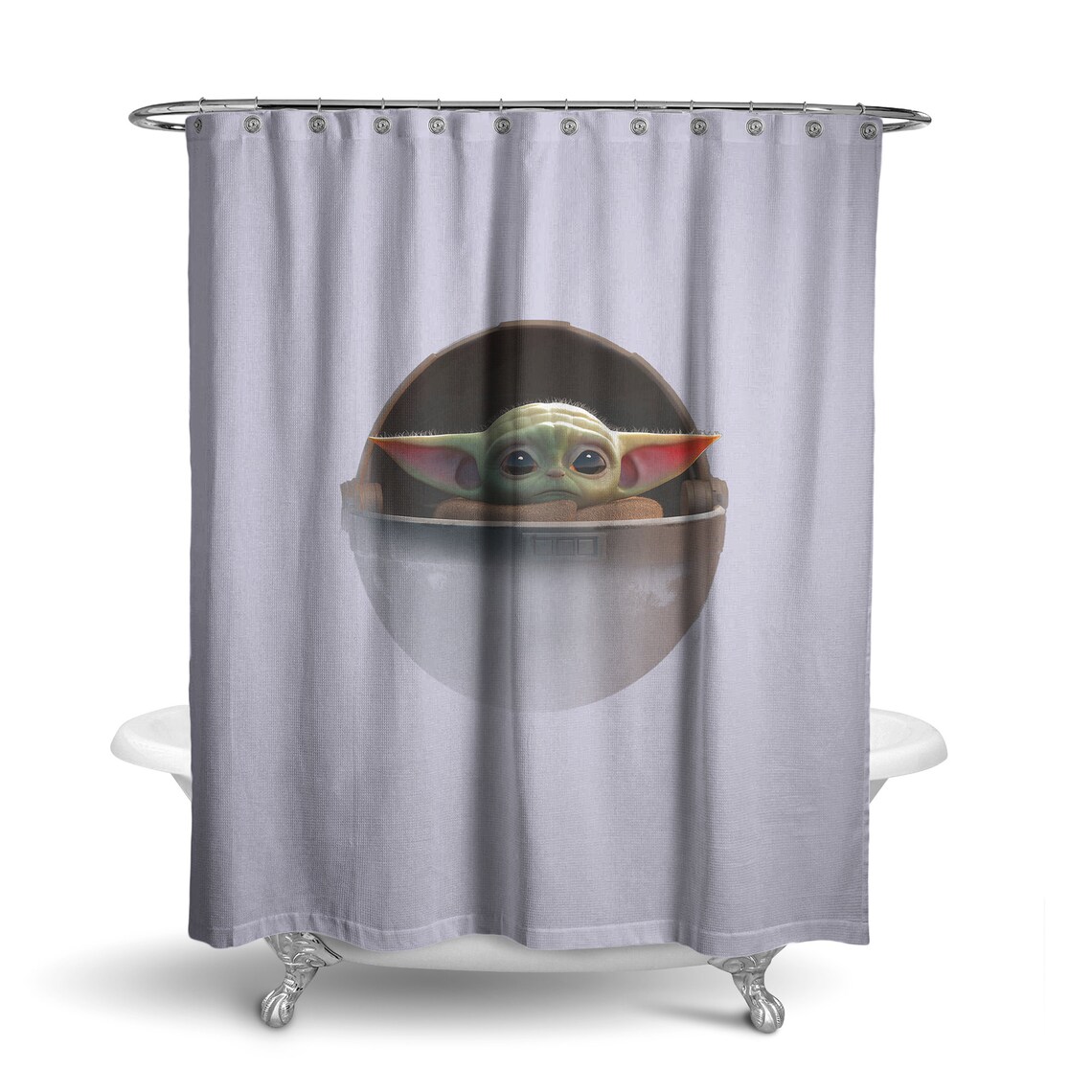 Baby YODA Star Wars The Mandalorian shower curtains Etsy