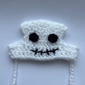Skeleton Hat Crochet Hat for cat or small dog (cat accessories, small animal accessories, pet hat Halloween, costume, cat hat, cat gifts)