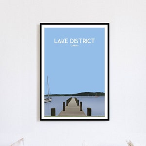 Lake Distrikt, Cumbria Reiseplakat | Kunstdruck aus England