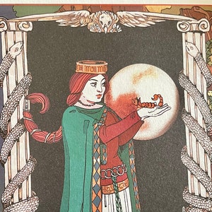 Escorpio - Impresión del Zodíaco de inspiración medieval