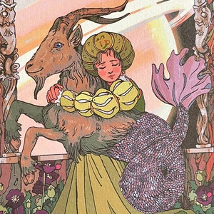 Capricorn - Medieval Inspired Zodiac Print