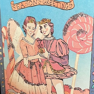 Sugar Plum Sweethearts | Cartão de Natal Sapphic Love