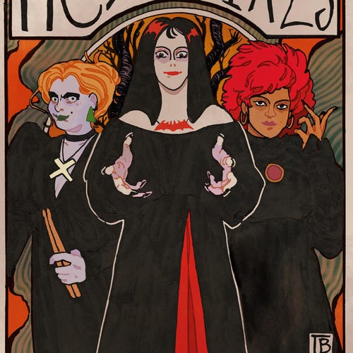 The Hex Girls: A4/A5-afdruk