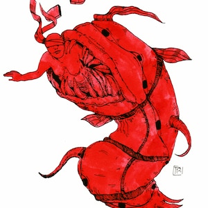 Mephistopheles Original Demon Ink Drawing