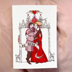 Soyez à moi | Carte médiévale gay de la Saint-Valentin