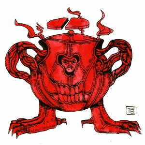 Flauros Original Demon Ink Drawing