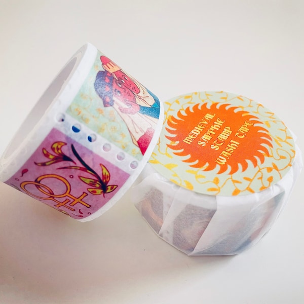 Medieval Sapphic Stamp Washi Tape