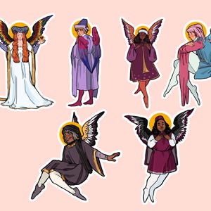 Pegatinas de ángeles del orgullo LGBTQ