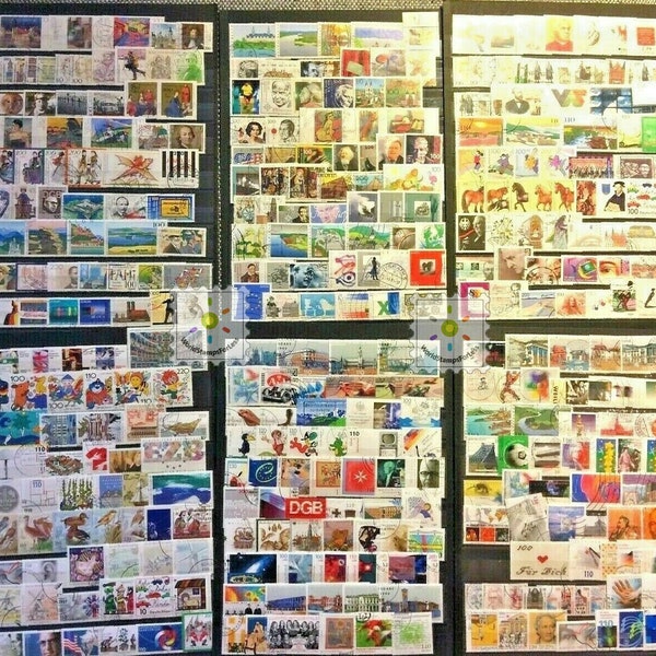 Germany Stamp Collection Used - 450 Different Commemorative Stamps per Lot