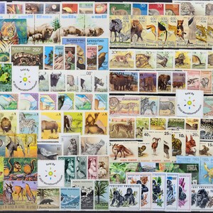 Worldwide Topical Stamp Collection MNH - 15 Full Sets from 15 Different Countries - Choose from Birds, Animals, Sports, Space, and Others