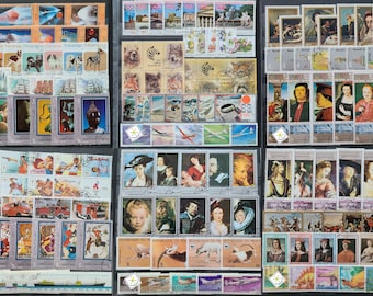 Worldwide Stamp Collection Used - 25 Different Sets from 10+ Different Countries