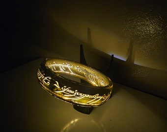 Rings lamp, Lotr, Lord of the Rings, Desk Lamp