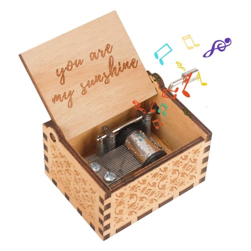 You Are My Sunshine Music Box Mother's Day Gift Crank Etsy