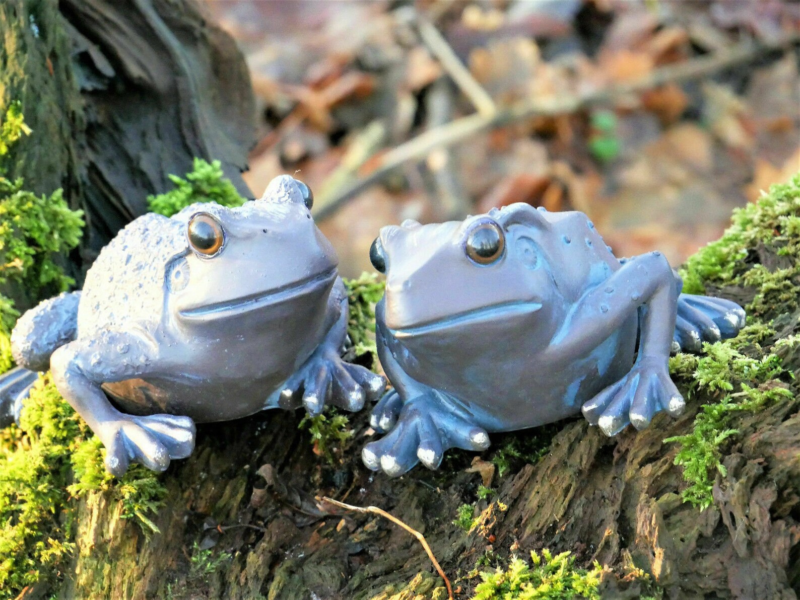 2 pcs Handmade Frog Ornament Frog Garden Ornament Pond Etsy