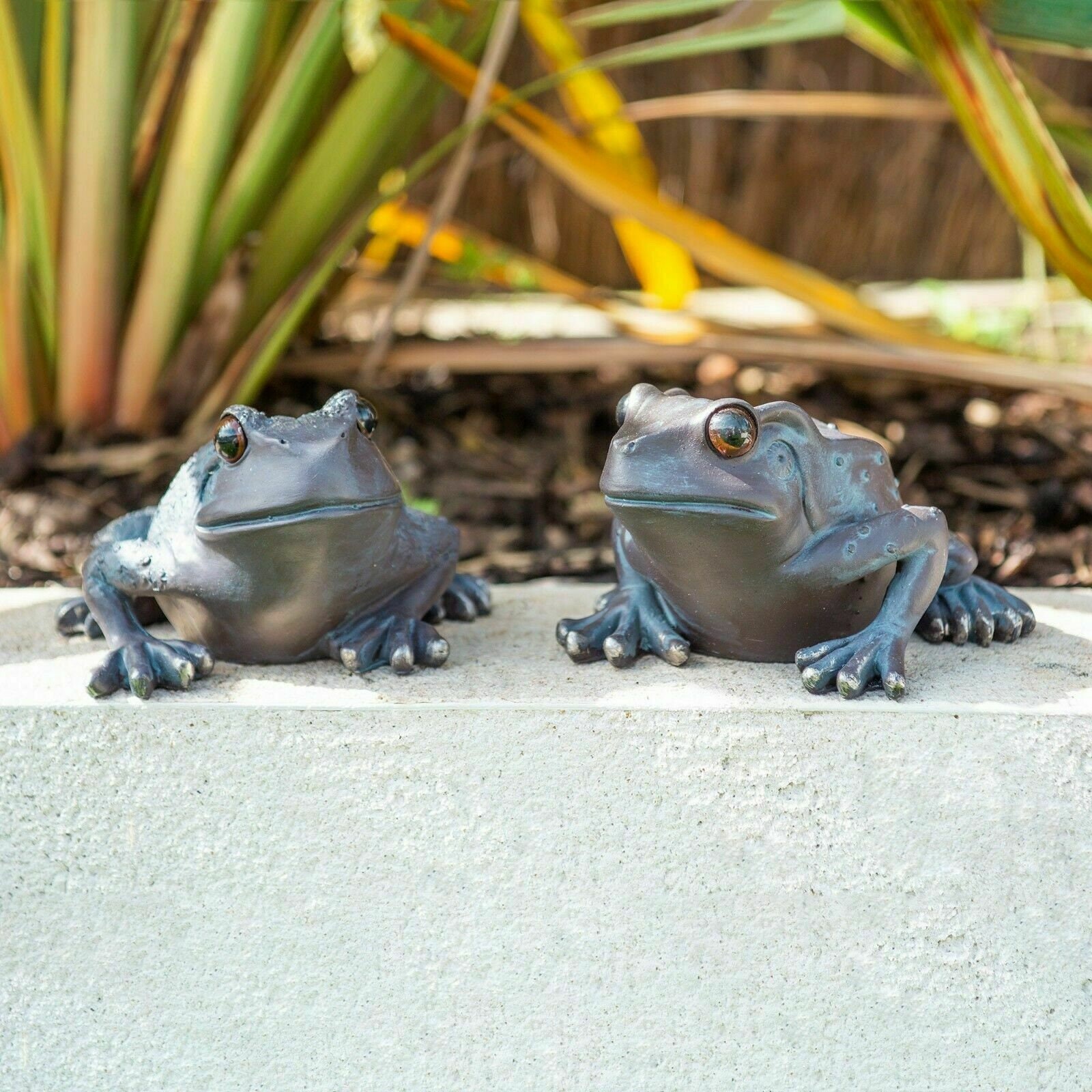 2 pcs Handmade Frog Ornament Frog Garden Ornament Pond Etsy