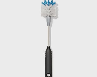 Brosse à biberon OXO Good Grip en acier inoxydable avec tête remplaçable