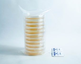 Pre-poured low nutrition (0.5%) malt extract agar plates petri dish 90 mm