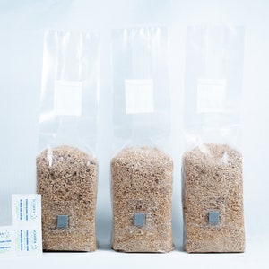 3X 1kg Organic Brown Rice Flour (BRF) & Vermiculite bags PF tek