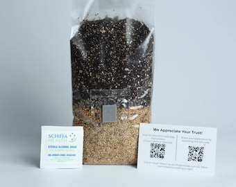 All in one Millet + Coco Coir + Vermiculite 1kg| 2kg bag + Instructions | Mushroom Grow Bag