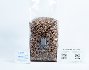 Pre sterilised rye mushroom grains w/inj port and digital instructions