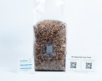 Pre-sterilised RYE mushroom grain bag w/inj port and digital instructions | Rye Grain Spawn