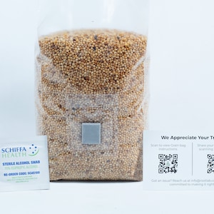 Pre-sterilised MILLET mushroom grain bag w/inj port and digital instructions | Millet Grain Spawn