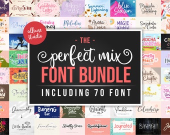 Font Bundle, Handwritten Fonts, Calligraphy Fonts, Cricut Font, Procreate Font, Script Font, Branding, Crafting Font, Canva Font, Svg Font