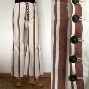 60s striped pants top