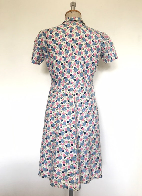 Vintage 1930s / 1940s Floral Feedsack Dress - image 5