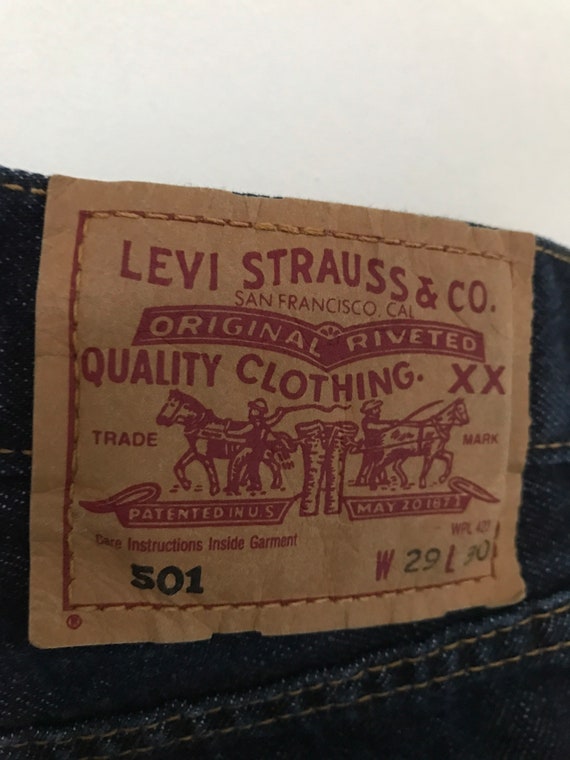 Vintage 1990s Levi's 501 Denim Jeans - image 3