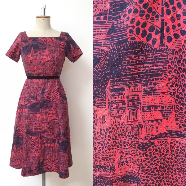 Novelty Print Dress Etsy UK