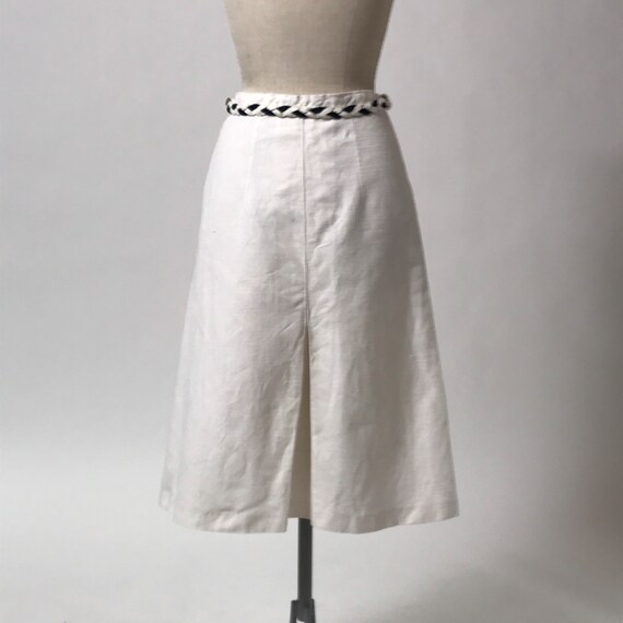 White linen skirt clearance 70s
