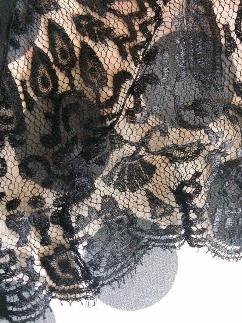 Antique 1920s / 1930s Black Silk Lace Dress - Etsy