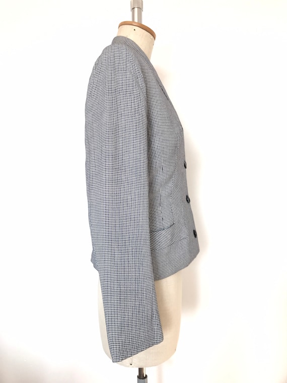 Vintage 1950s Houndstooth Blazer - image 6