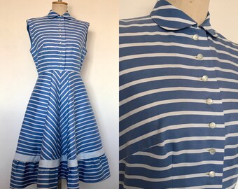 Blue 50s Dress - Etsy UK