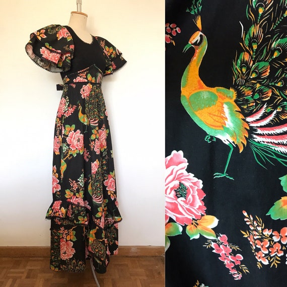 Peacocks black floral shop dress