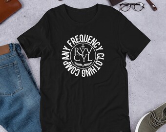 Short-Sleeve Unisex T-Shirt Frequency Clothing Co logo