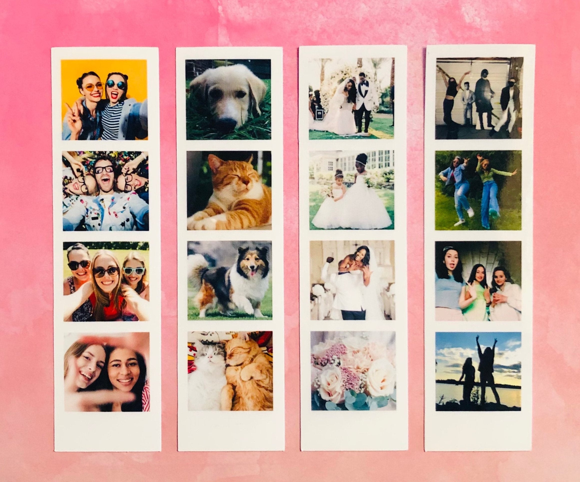 Pack of 4 custom photo stickers photo booth style choice etsy
