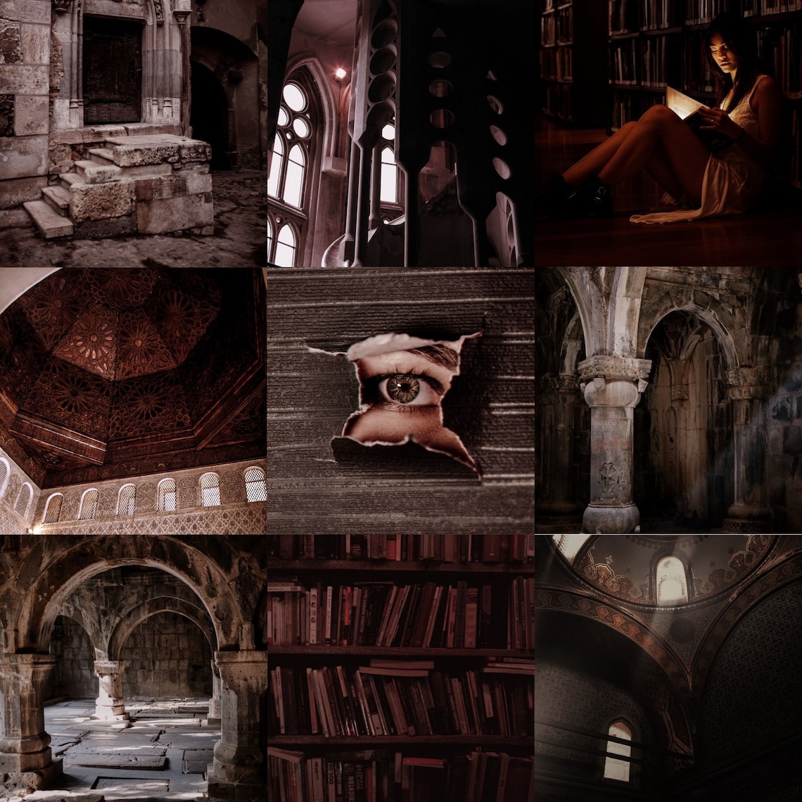 Dark academia wall decor collage kit wall decor 60 pics Etsy