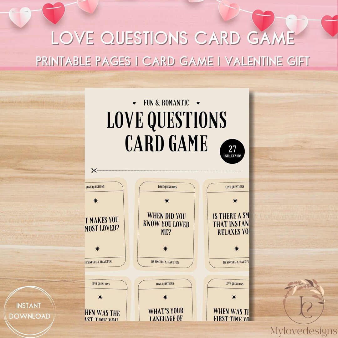 Couple Question Cards, Conversation Starters Cards, Date Night Cards ...
